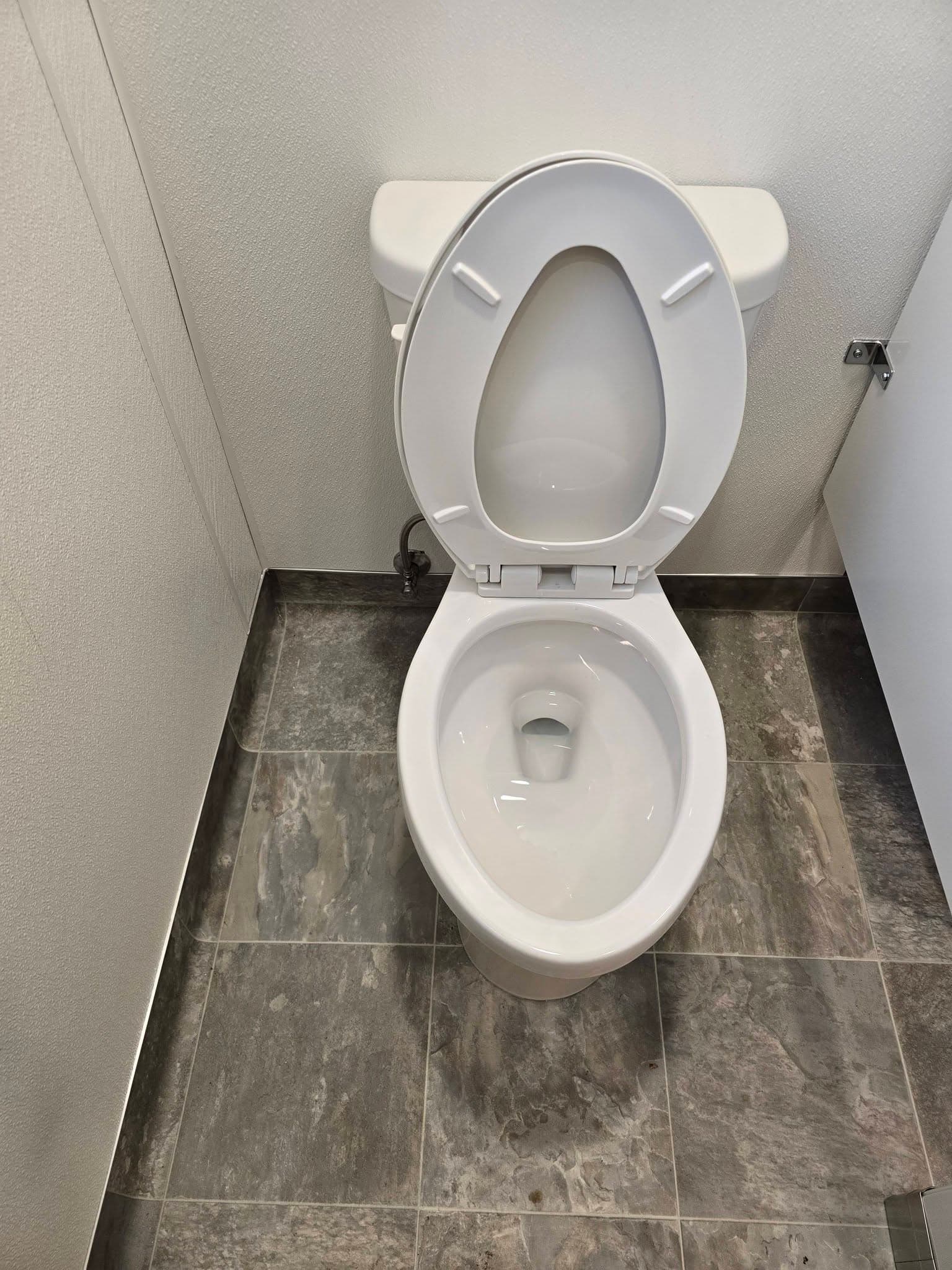New toilet install on tile